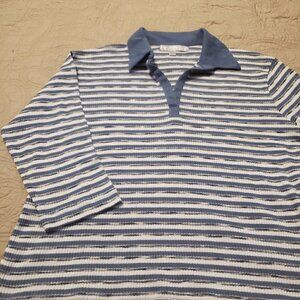 Vintage 90s Carolyn Taylor 3/4 Sleeve Top